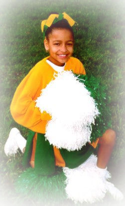 My first year cheerleading